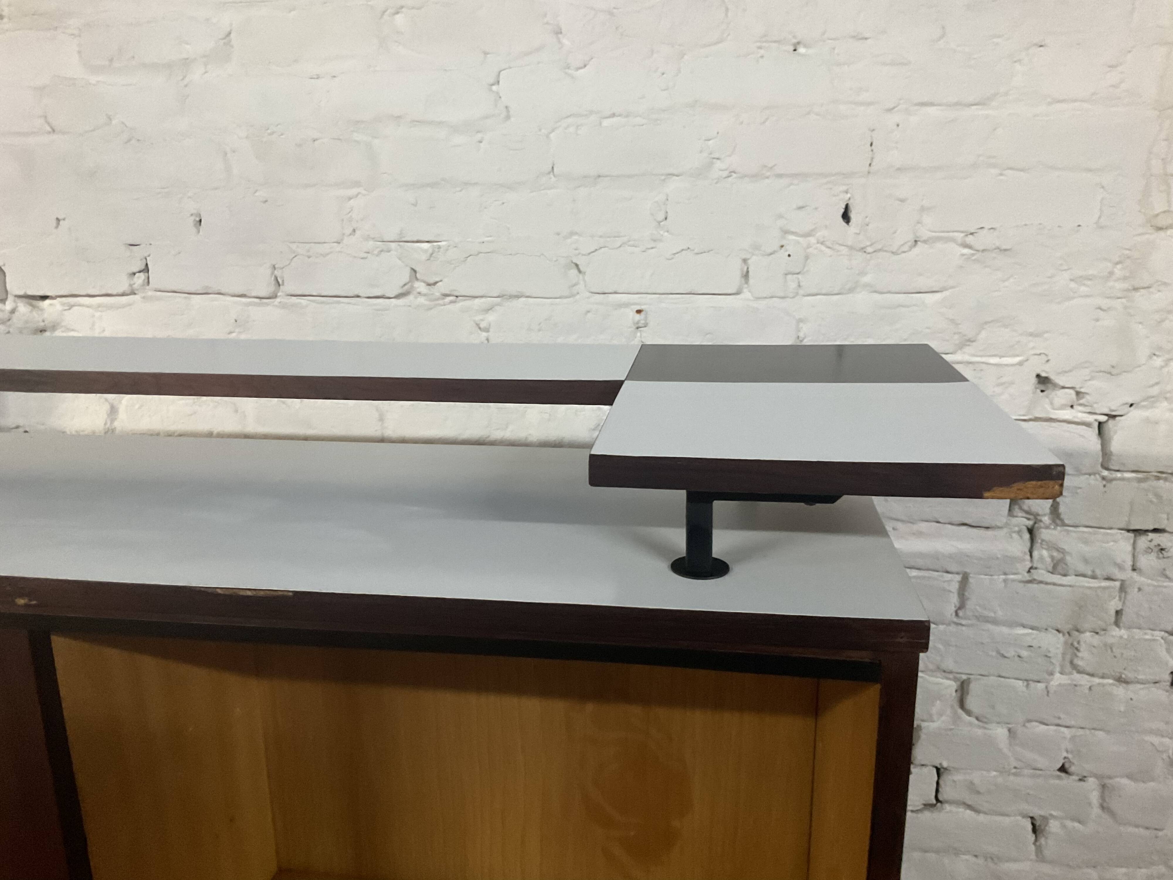 Vintage rosewood bar by Metalform from the 60s