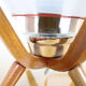 Mid-century design bedside table lamp Dřevo Humpolec, 1970's.