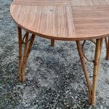 Vintage rattan lounge table