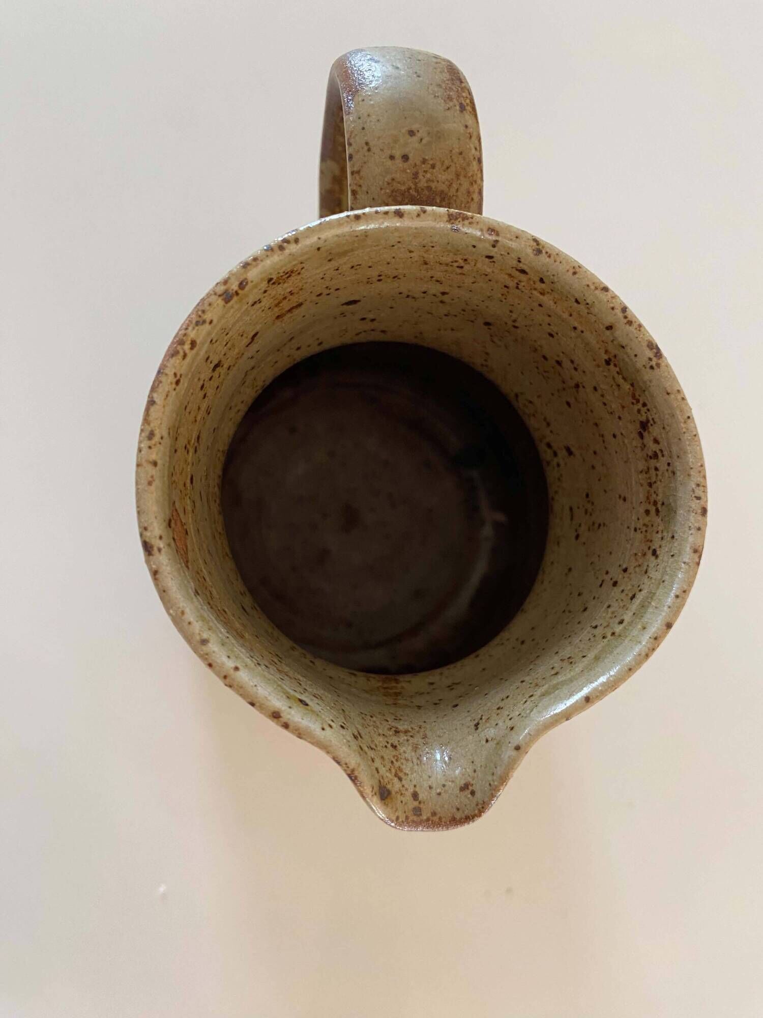 Vintage stoneware pitcher - Atelier Hurtault (Guimards)