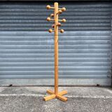 1970s pine coat rack