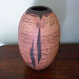 Artisanal pottery, terra sigillata vase, raku firing