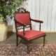 Breton armchair and its footrest from the 1930s.