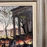 Oil painting on canvas, view of Paris, signed lower left Yves Gonec, 20th century