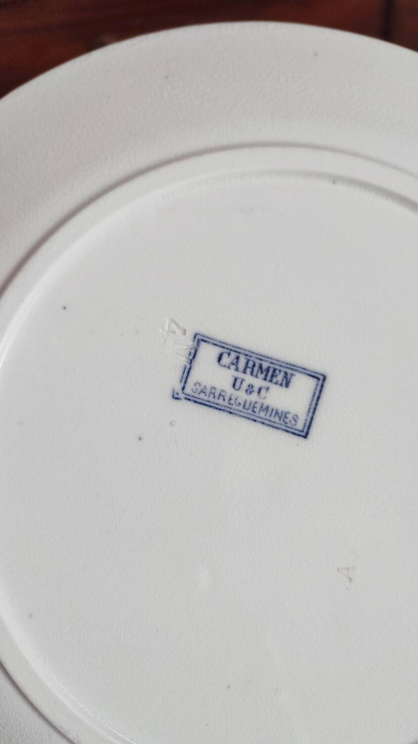5 Carmen dinner plates by UetC Sarreguemines