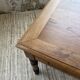 Grande table de ferme XL chêne « carrée » conférence 1950