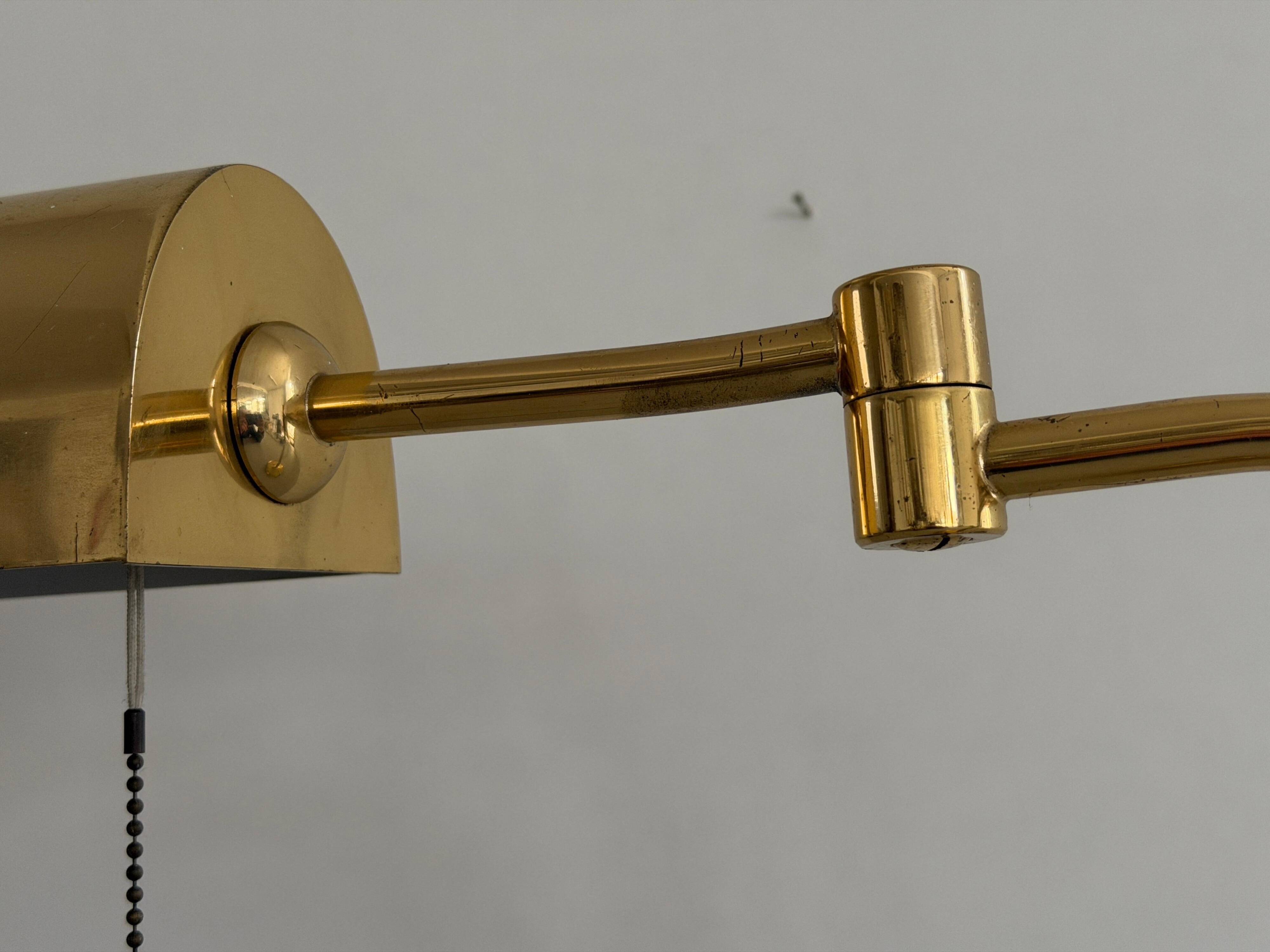 Brass table lamp by Florian Schulz, 1960s, Germany.