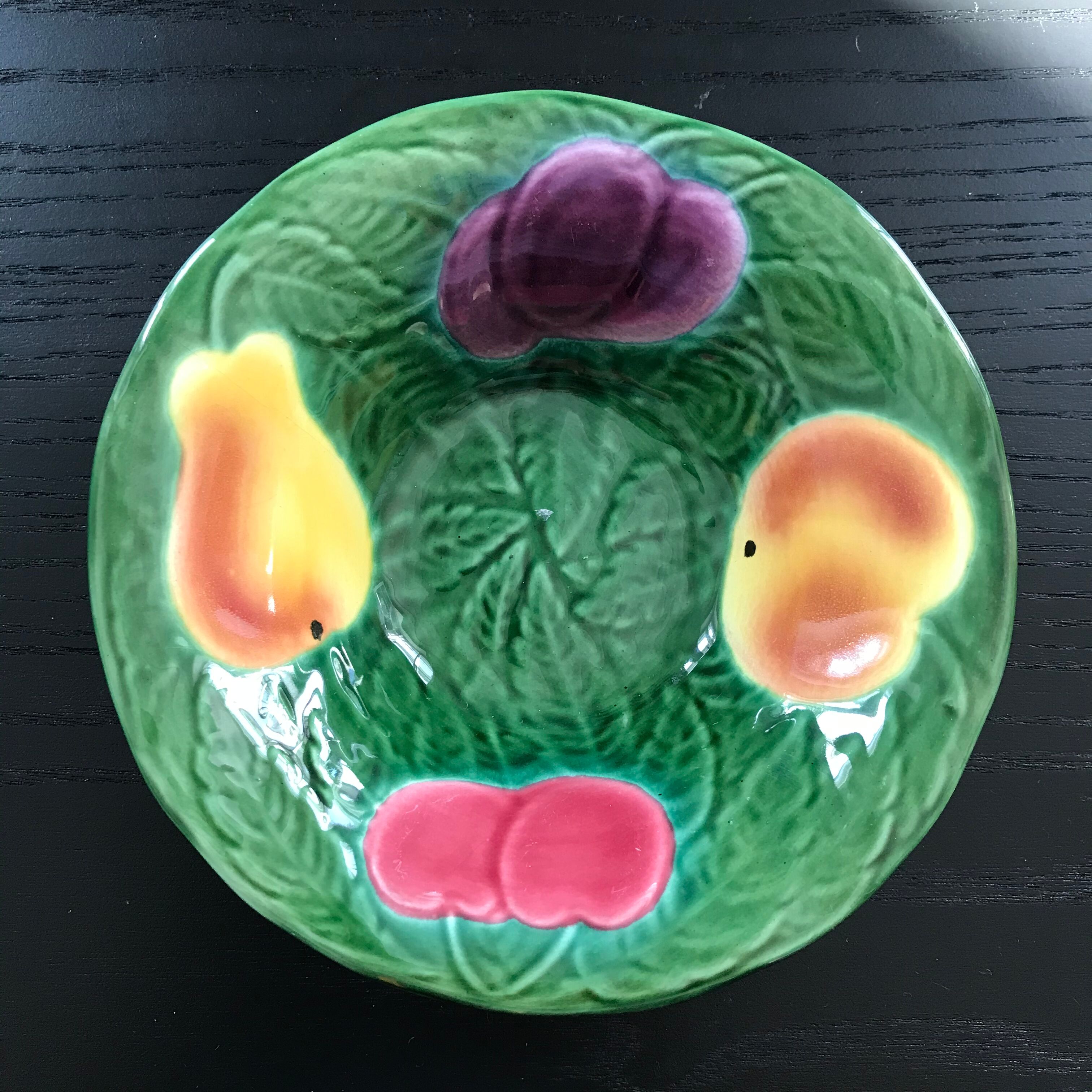 Slipware fruit trinket tray