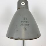 Large Grey Industrial Workshop Table Lamp, 1960s