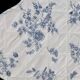 Small vintage quilt with toile de Jouy pattern