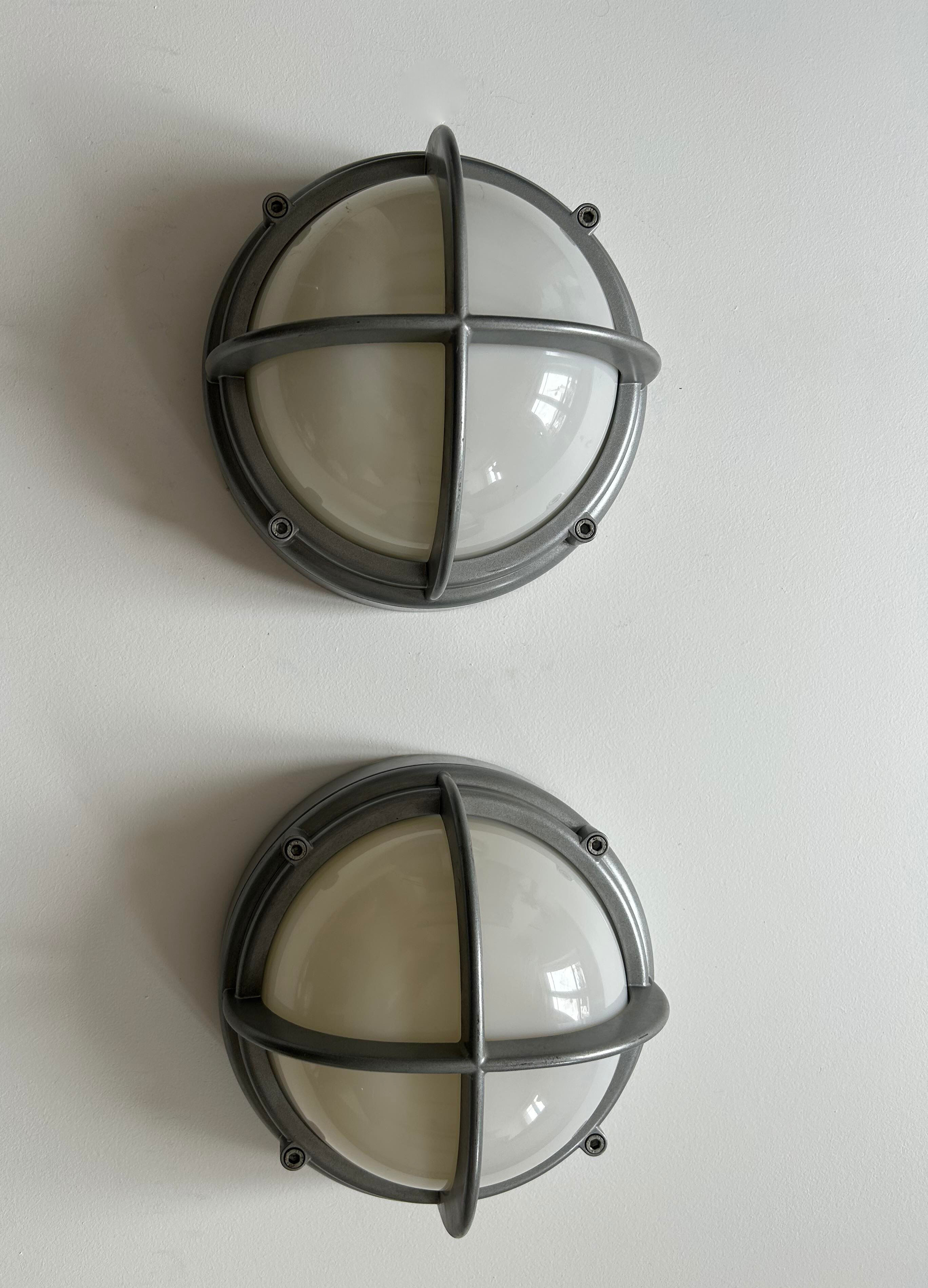 Pair of vintage SYOT, Louis Poulsen, aluminum