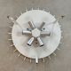 Vintage doria ceiling lamp with glass cylinders