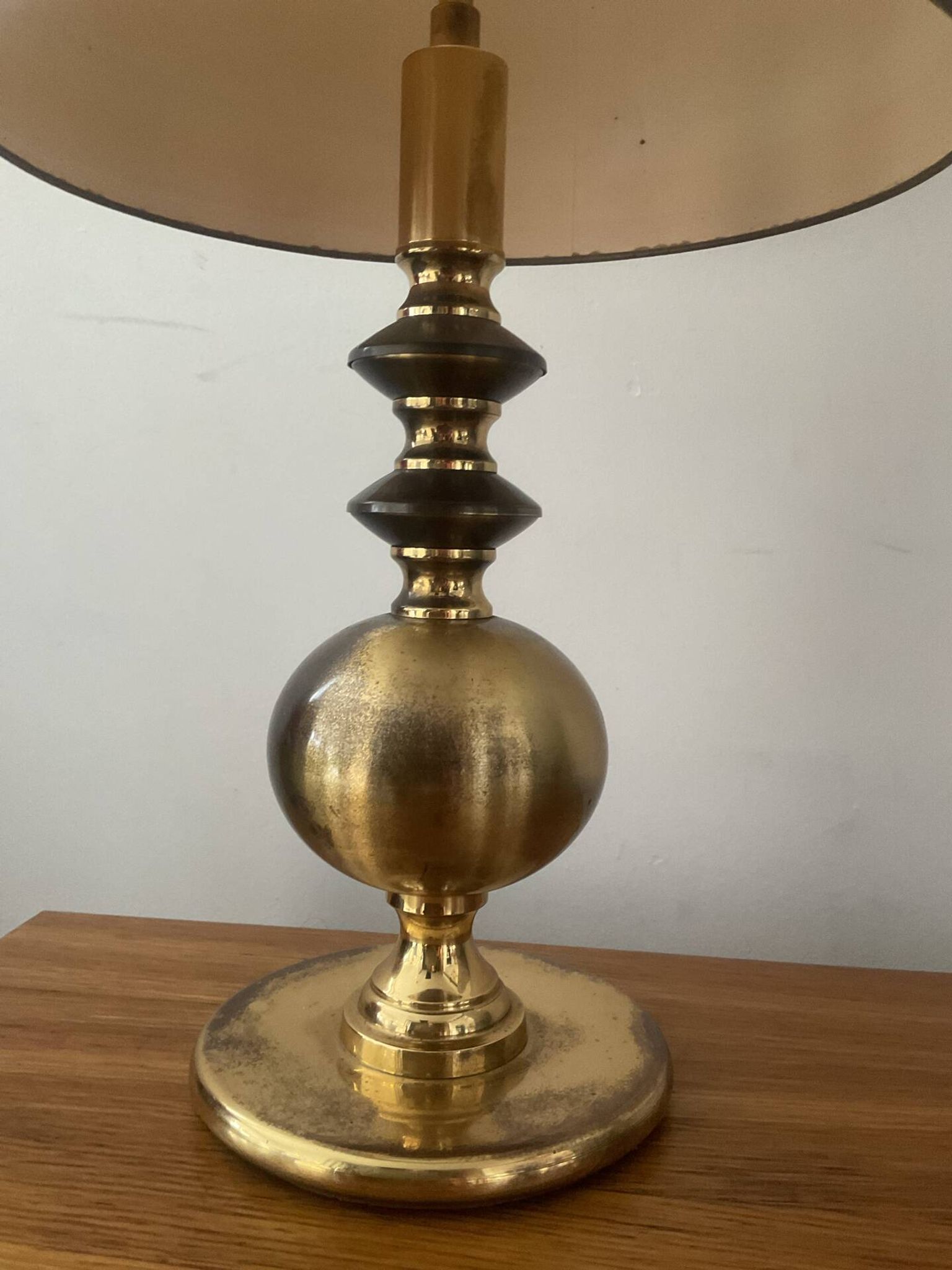 Lampe en laiton des années 60-70