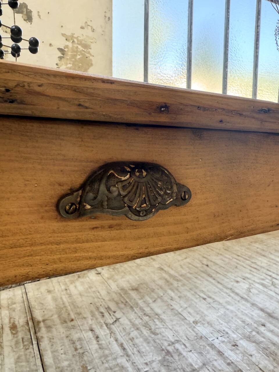 1950s pine farmhouse table 220cm