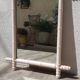 Large pink bamboo mirror 54x70cm