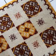 Tapis Vintage Savonnerie en Laine (77cm x 146cm), Années 1960