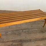 Slatted bench