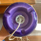 Vintage IKEA lamp, a purple glass lantern.