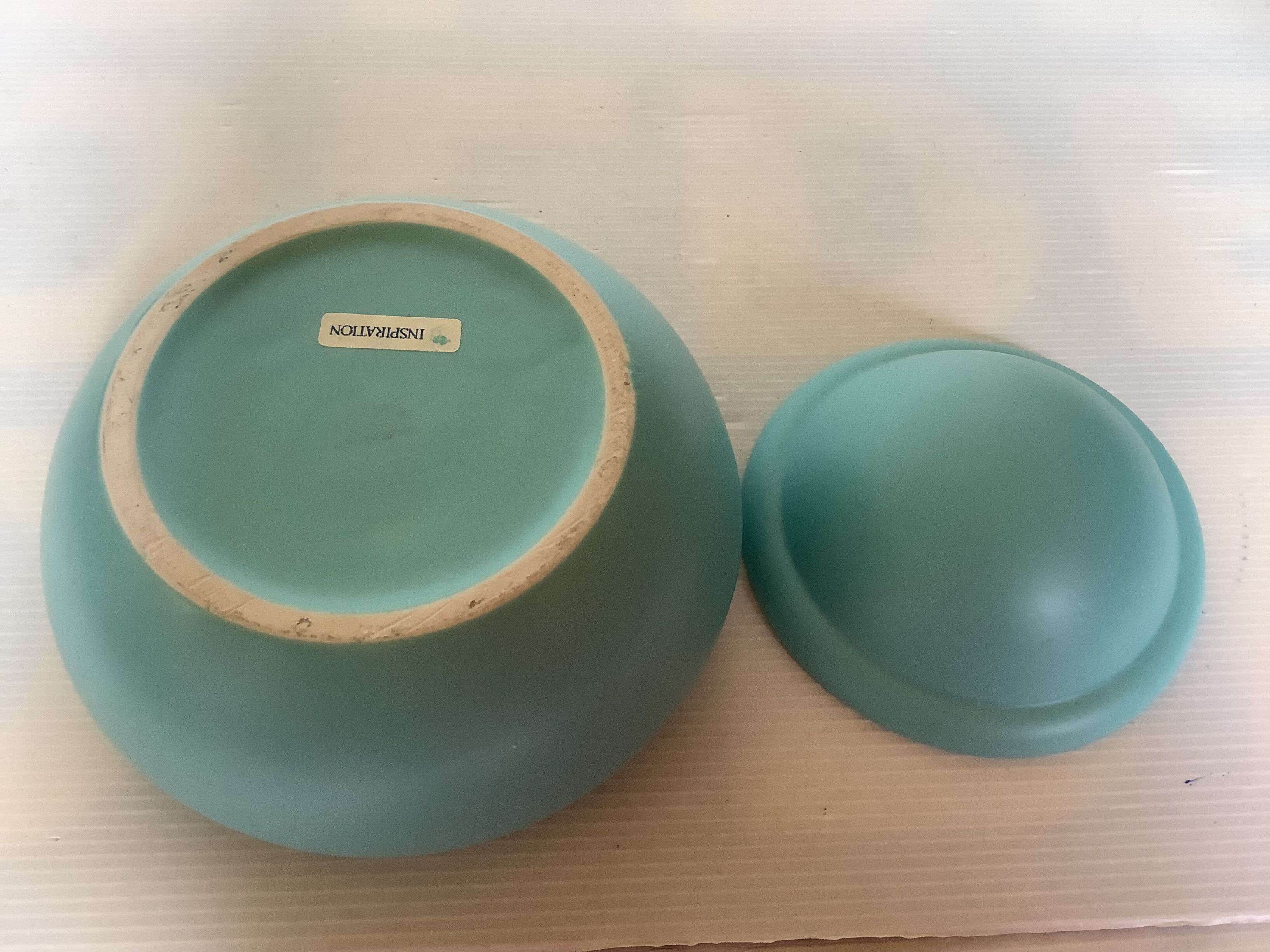 Blue turquoise ring holder tray