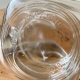 Set of 2 antique jars with aluminum lids