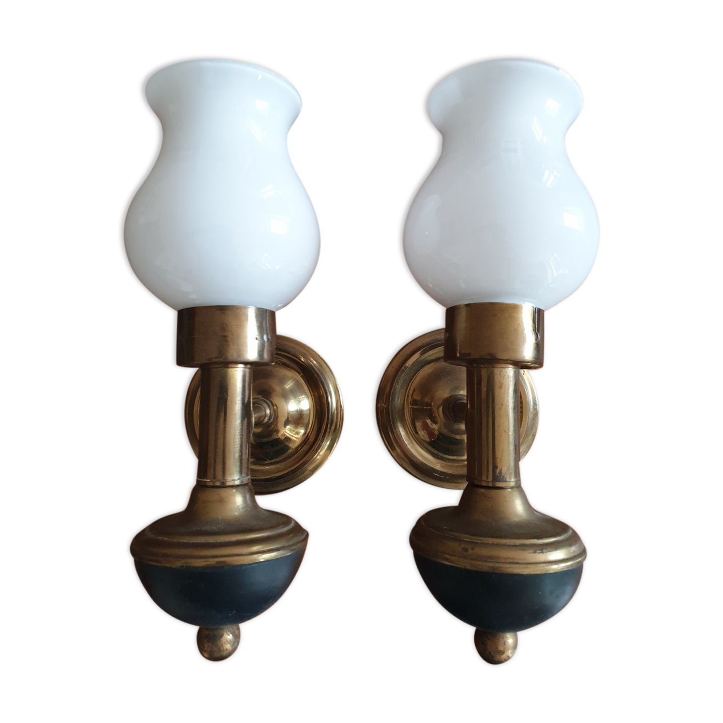 Pair of antique wall lamps
