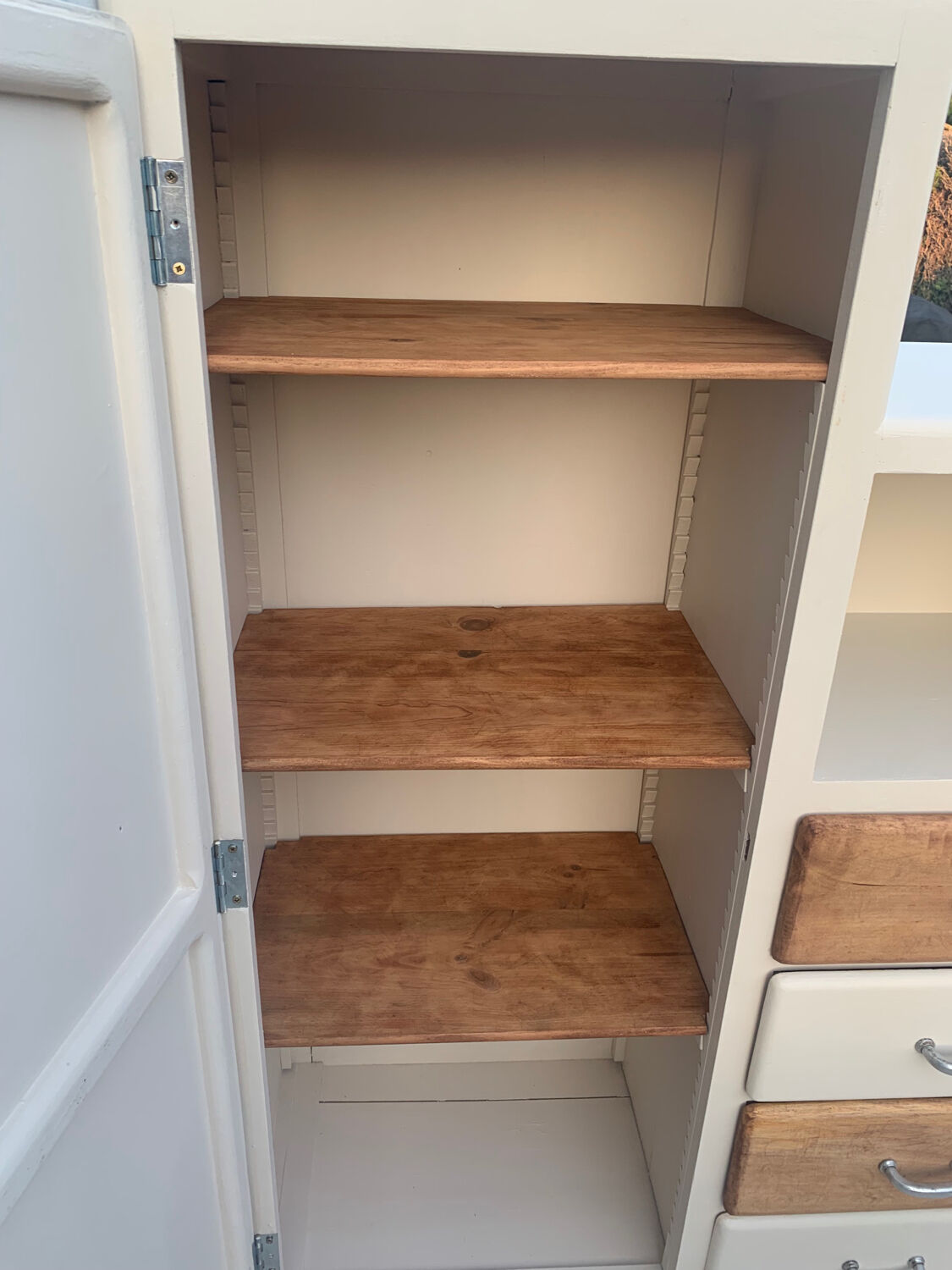 Old asymmetrical cabinet