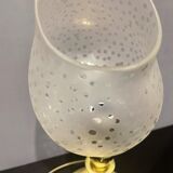 Murano Glass and Brass Table Lamps, 1980s, Set of 2