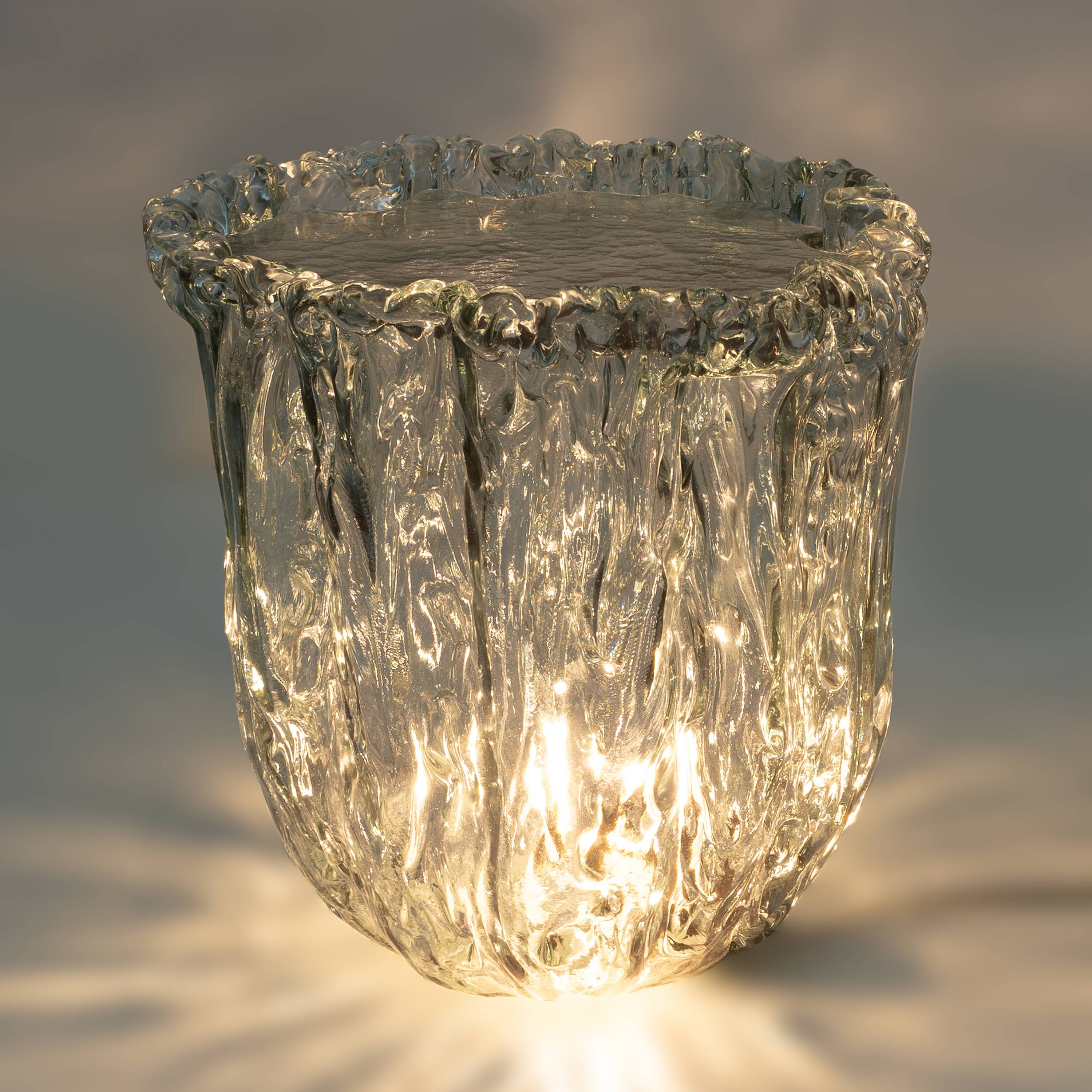 Pair of Aquamarine Murano Glass Coffee Table by Tokujin Yoshioka