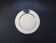 Vintage silver-plated round service tray with embossed cherries.