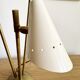 Italian three-headed brass lamp, 50s design