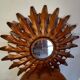 Vintage metal sun mirror