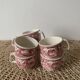 6 porcelain cups stamped BOCH Belgium