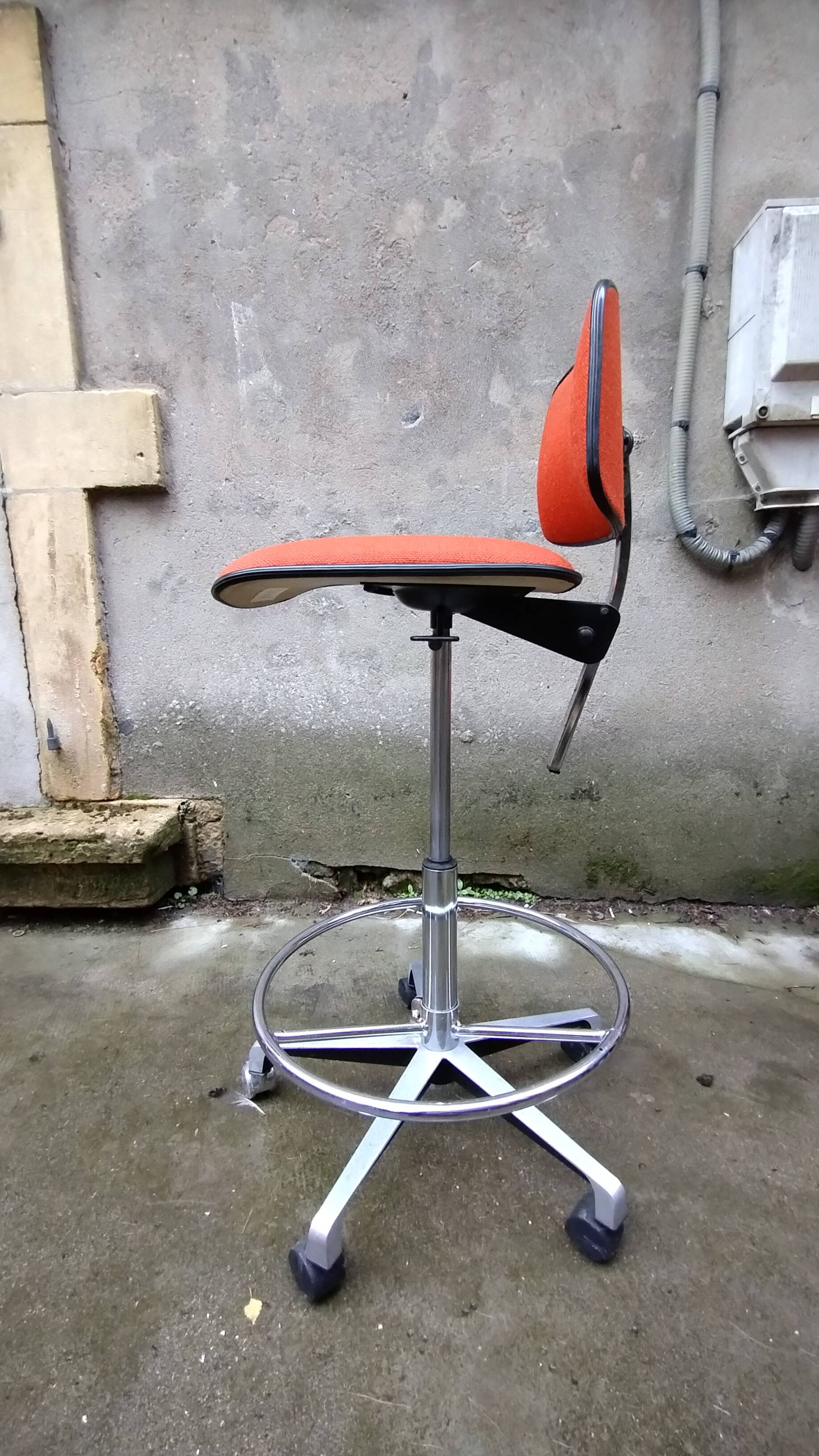 Vintage fabric office chair by HAG oslo Norway