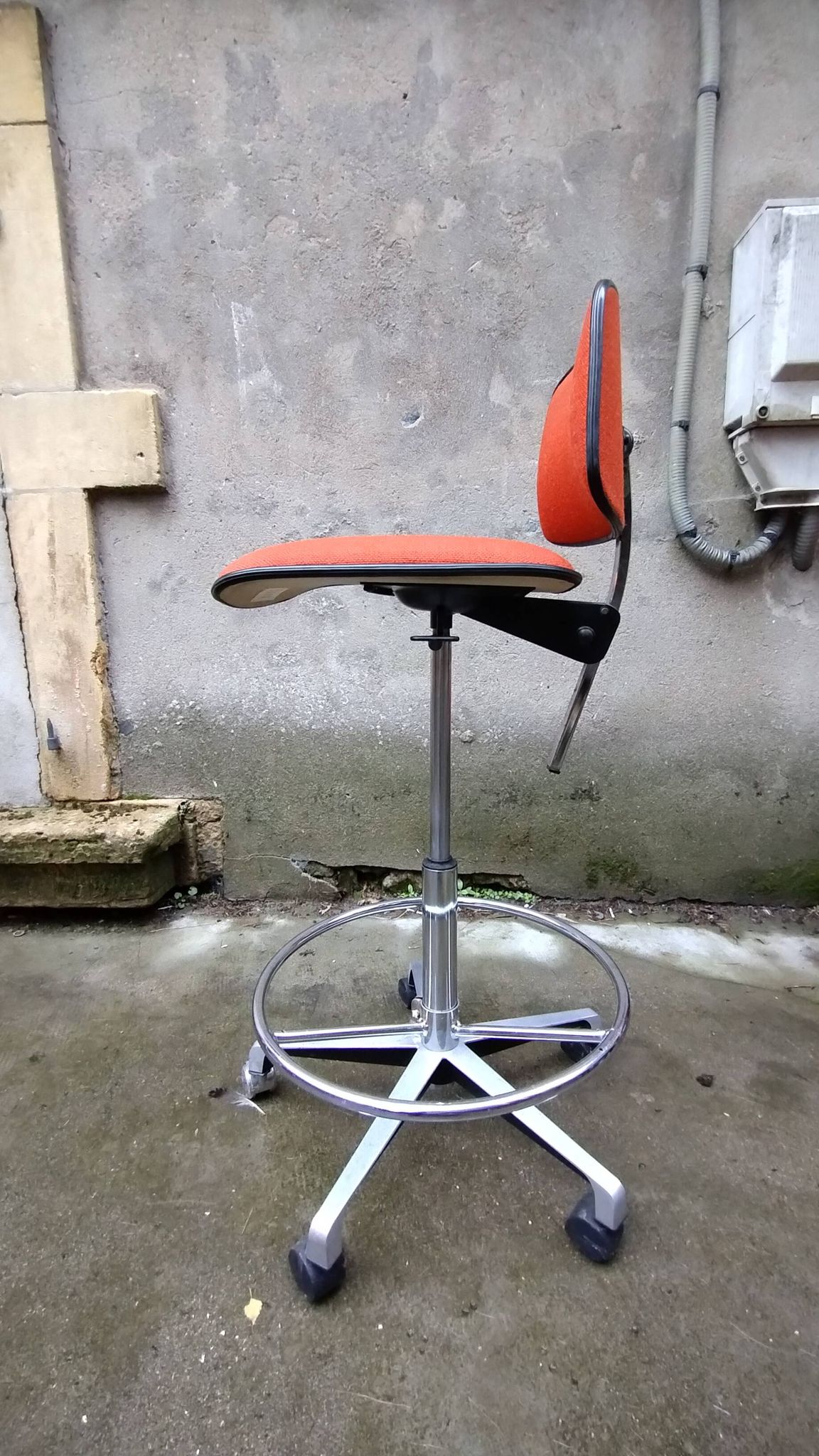 Chaise de bureau vintage en tissu par HAG oslo Norvège