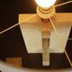 Mid-century table lamp in travertine, Italy, 1970s
