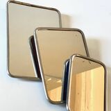 Collection of 3 vintage barber mirrors