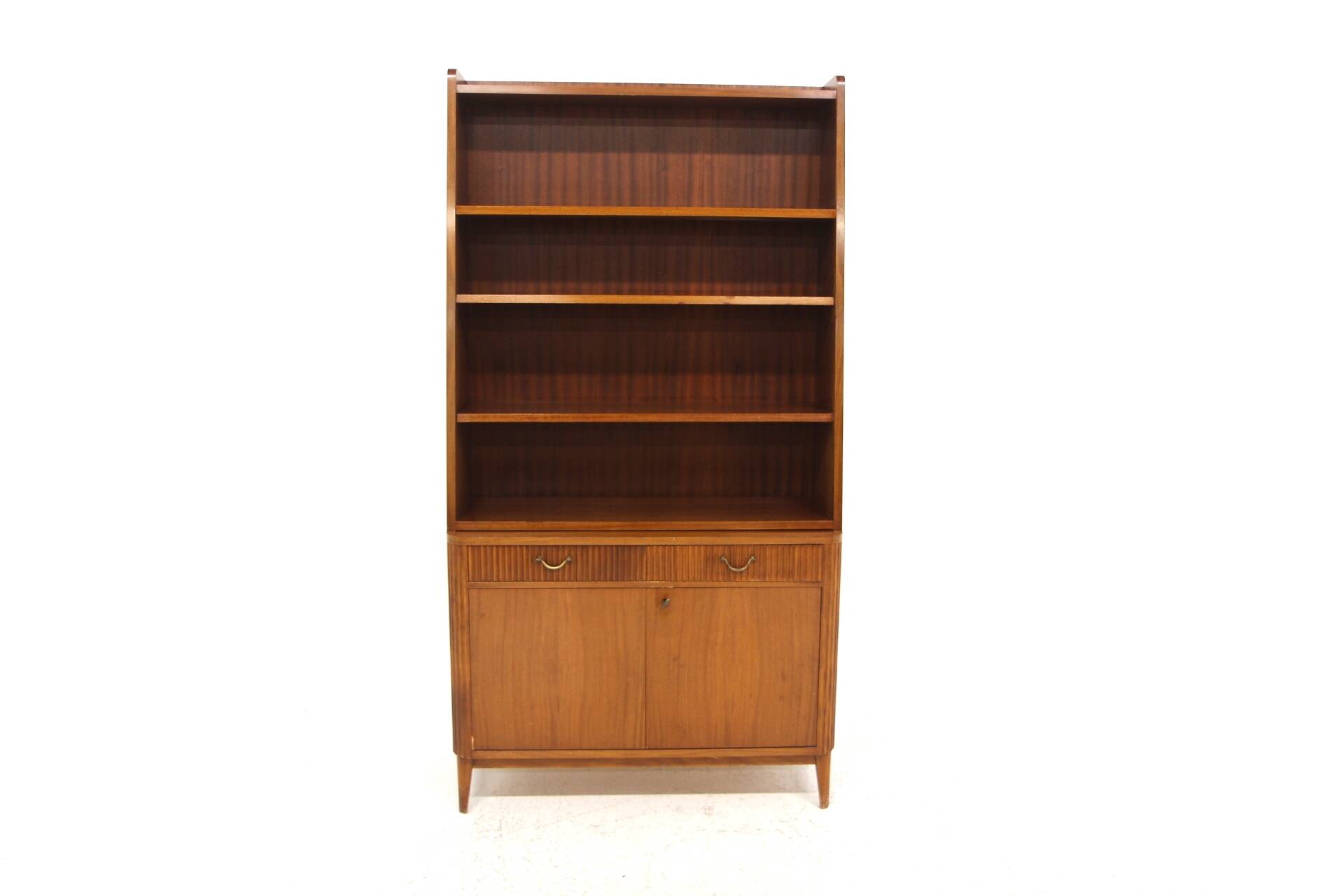 Scandinavian mahogany bookcase, Swedish modern, Sweden, 1940