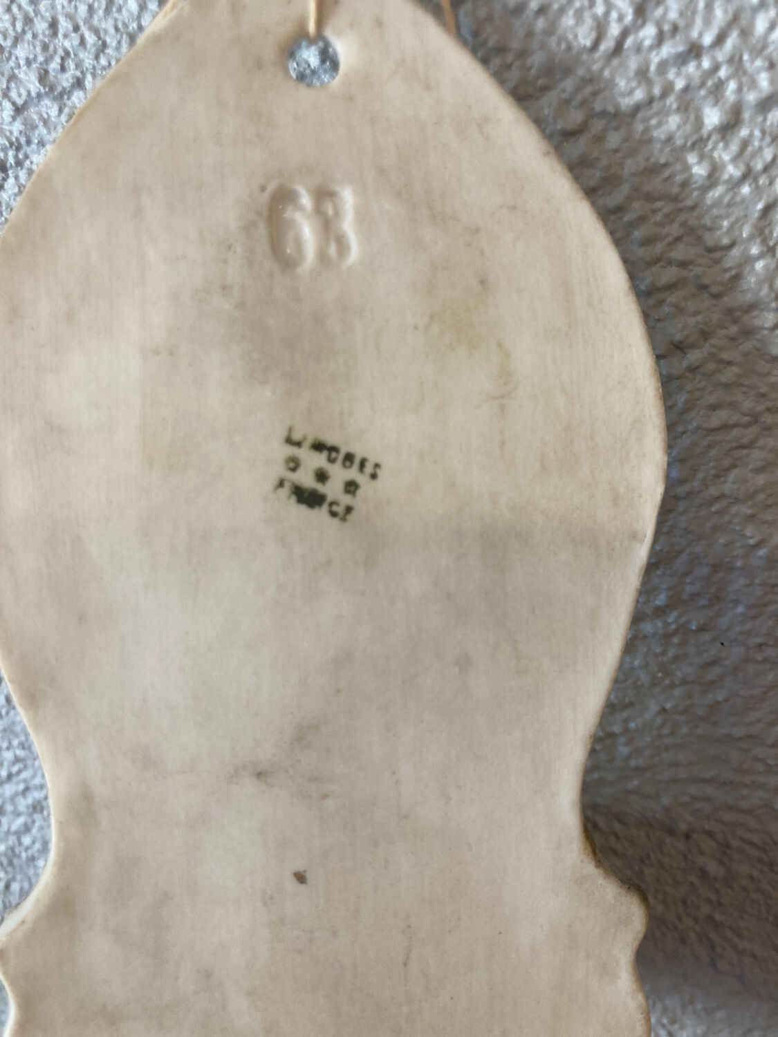 Limoges porcelain font