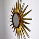 Miroir soleil, gilded metal with gold leaf, Italy, 1960