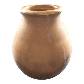 Patinated terracotta jar