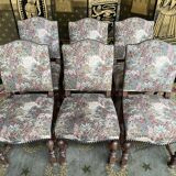 Suite of 6 Louis XIII style chairs
