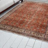 Vintage Anatolian Floral Carpet