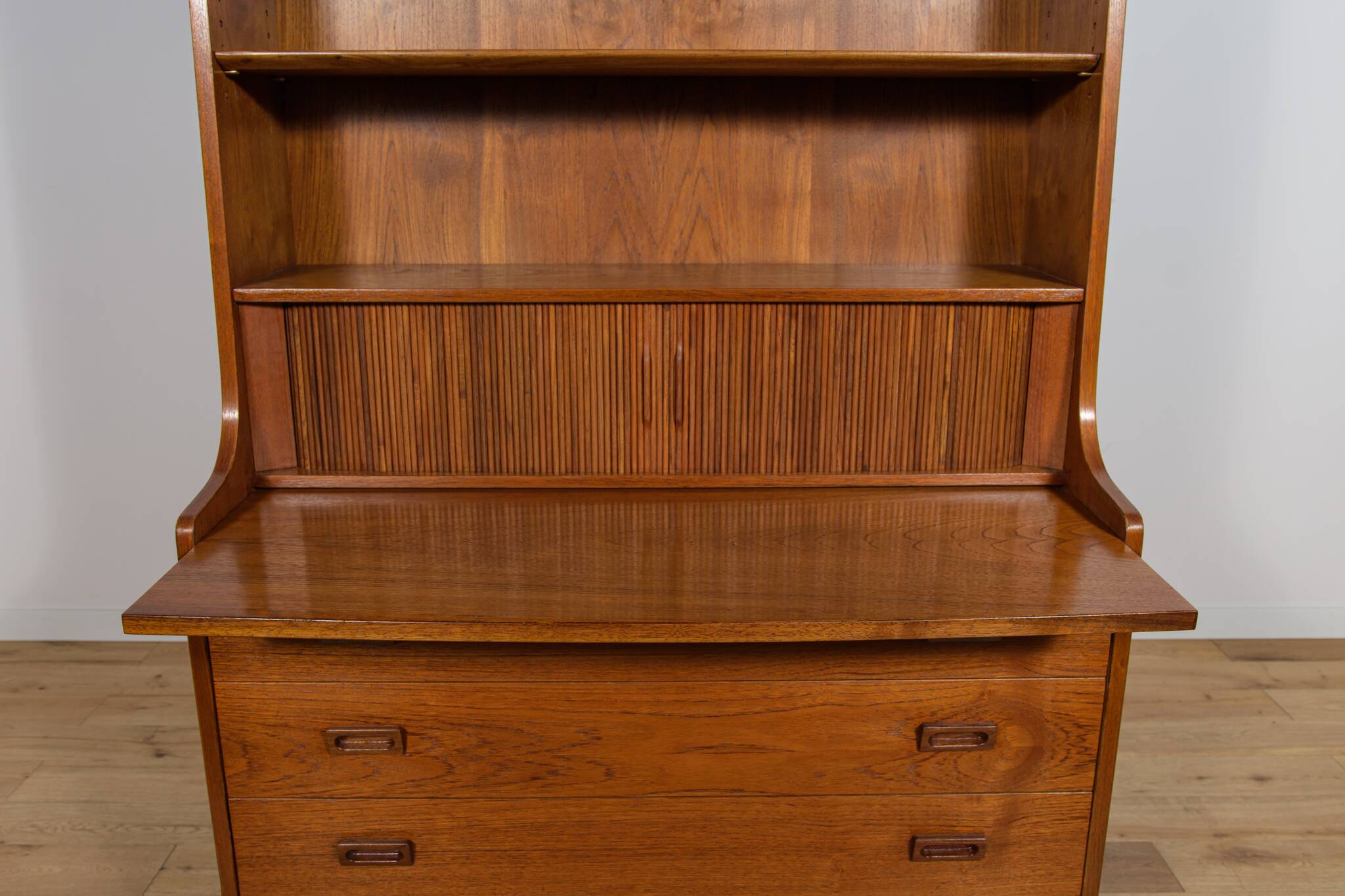 Mid-Century Teak Shelf by Johannes Sorth for Bornholm, Denmark, 1960s