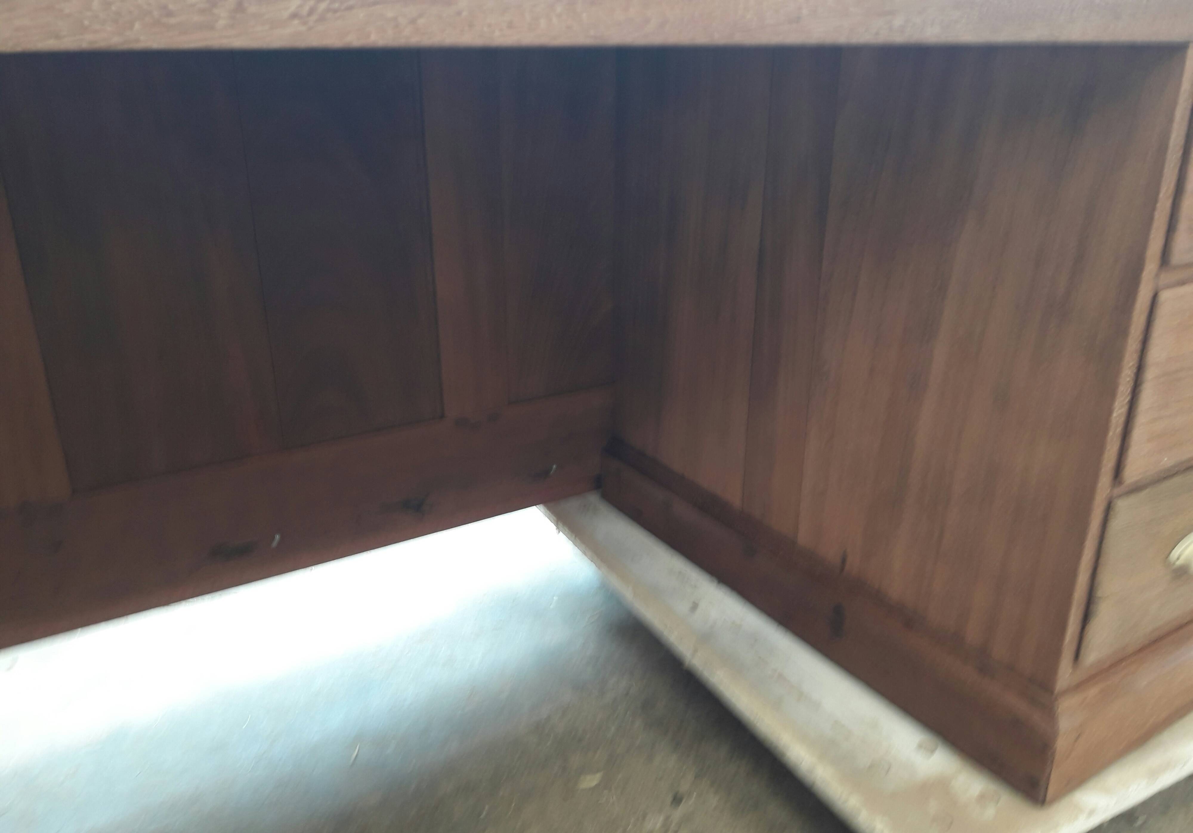 Exotic wood counter desk