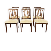 Set of 6 teak chairs from the English brand G-Plan from the 1970s.
