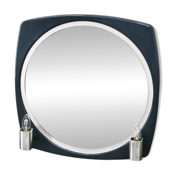 Italian Space Age Illuminated Mirror by Thema, 1970s