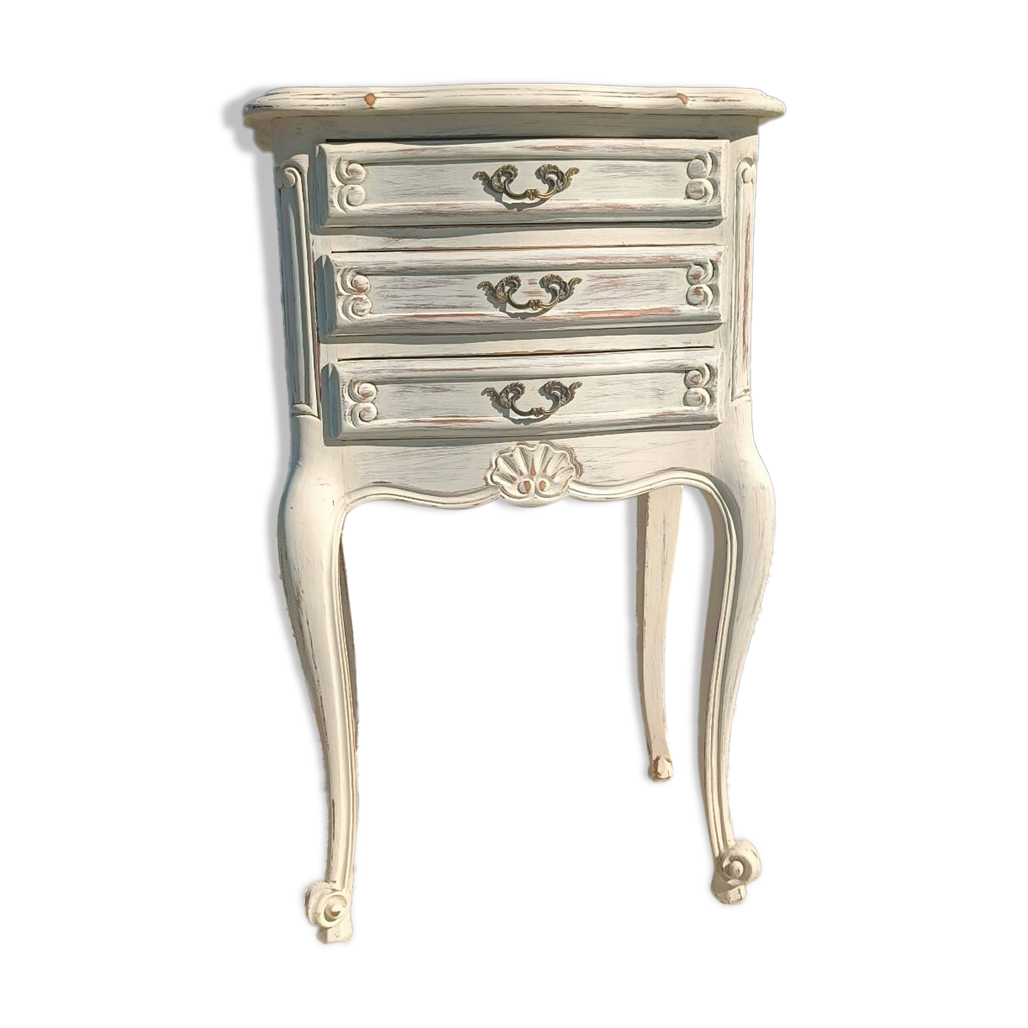 Louis XV bedside table with patina