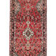 Traditional persian runner rug long red wool oriental carpet-83x495cm