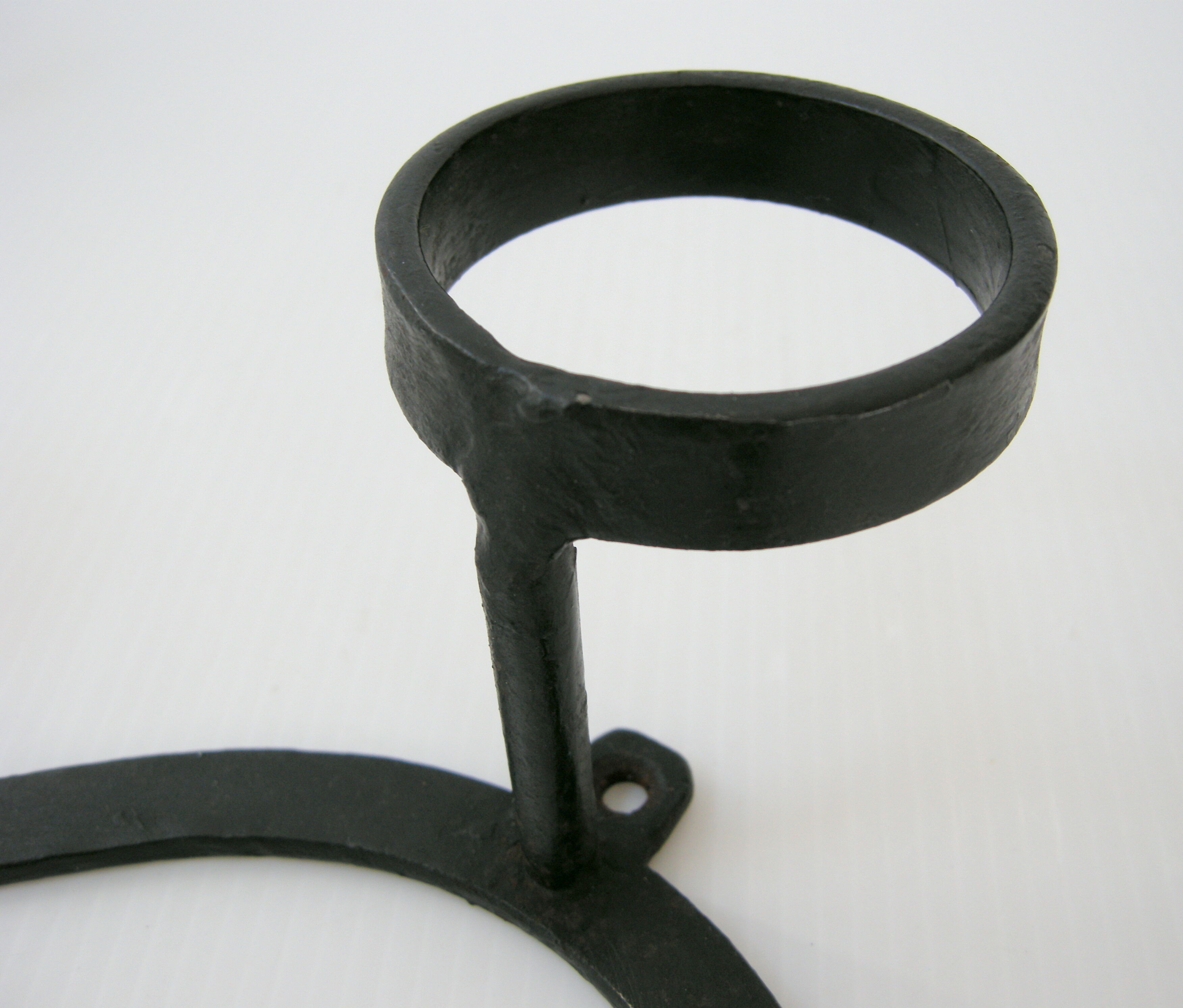 Vintage 1950 black metal hook