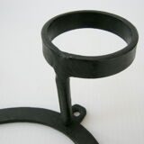 Vintage 1950 black metal hook